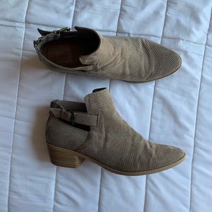 Brown Etched Booties